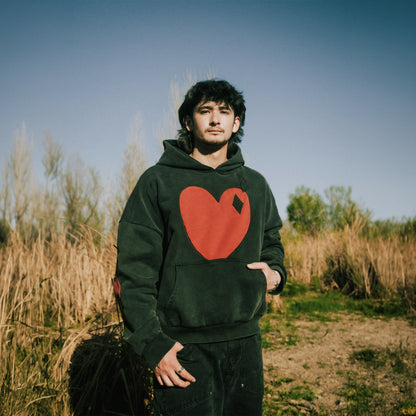 Commons Heart Hoodie Vintage Black