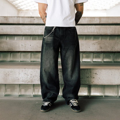 Commons Studios Washed Straight Denim Pant Granite
