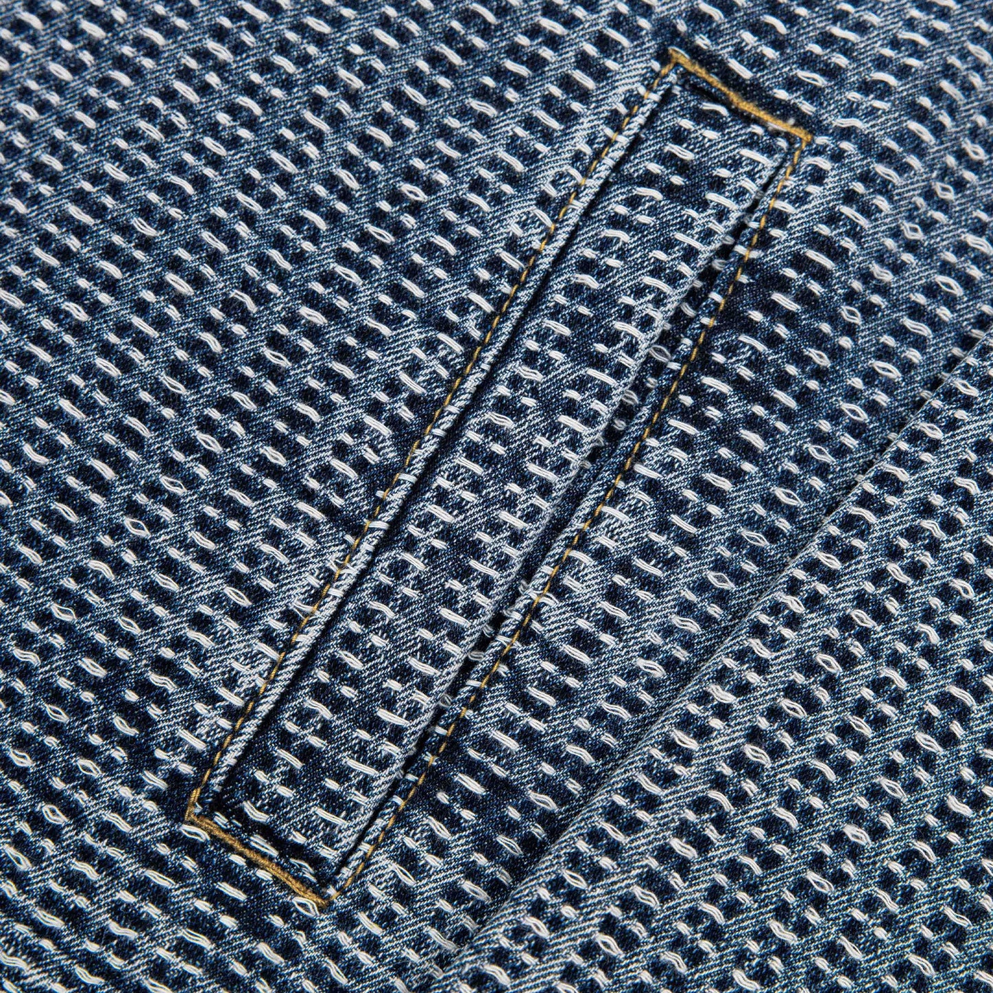 Commons Threaded Denim Jacket Blue