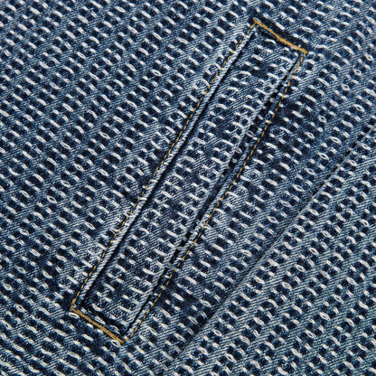 Commons Threaded Denim Jacket Blue