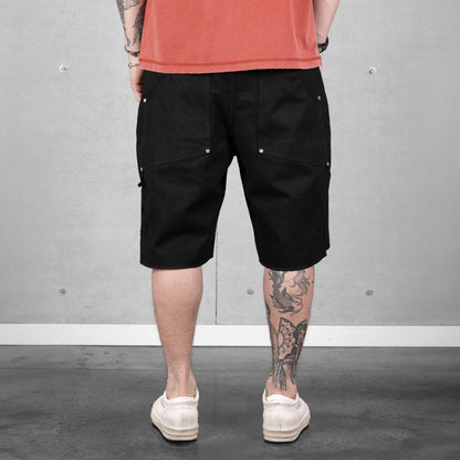 Commons Double Knee Canvas Short Black
