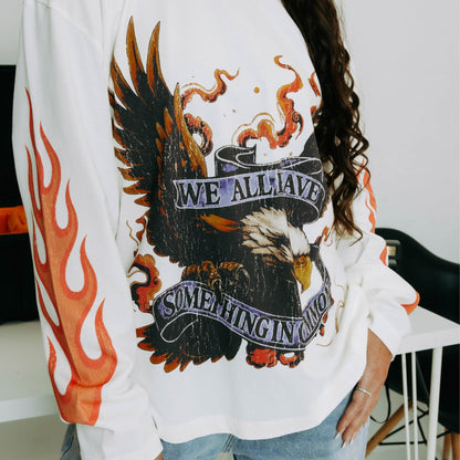 Commons Freedom Long Sleeve Tee White