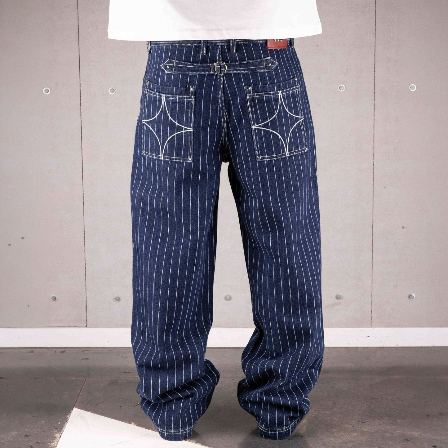 Commons Pinstripe Conductor Denim Pant Midnight Blue