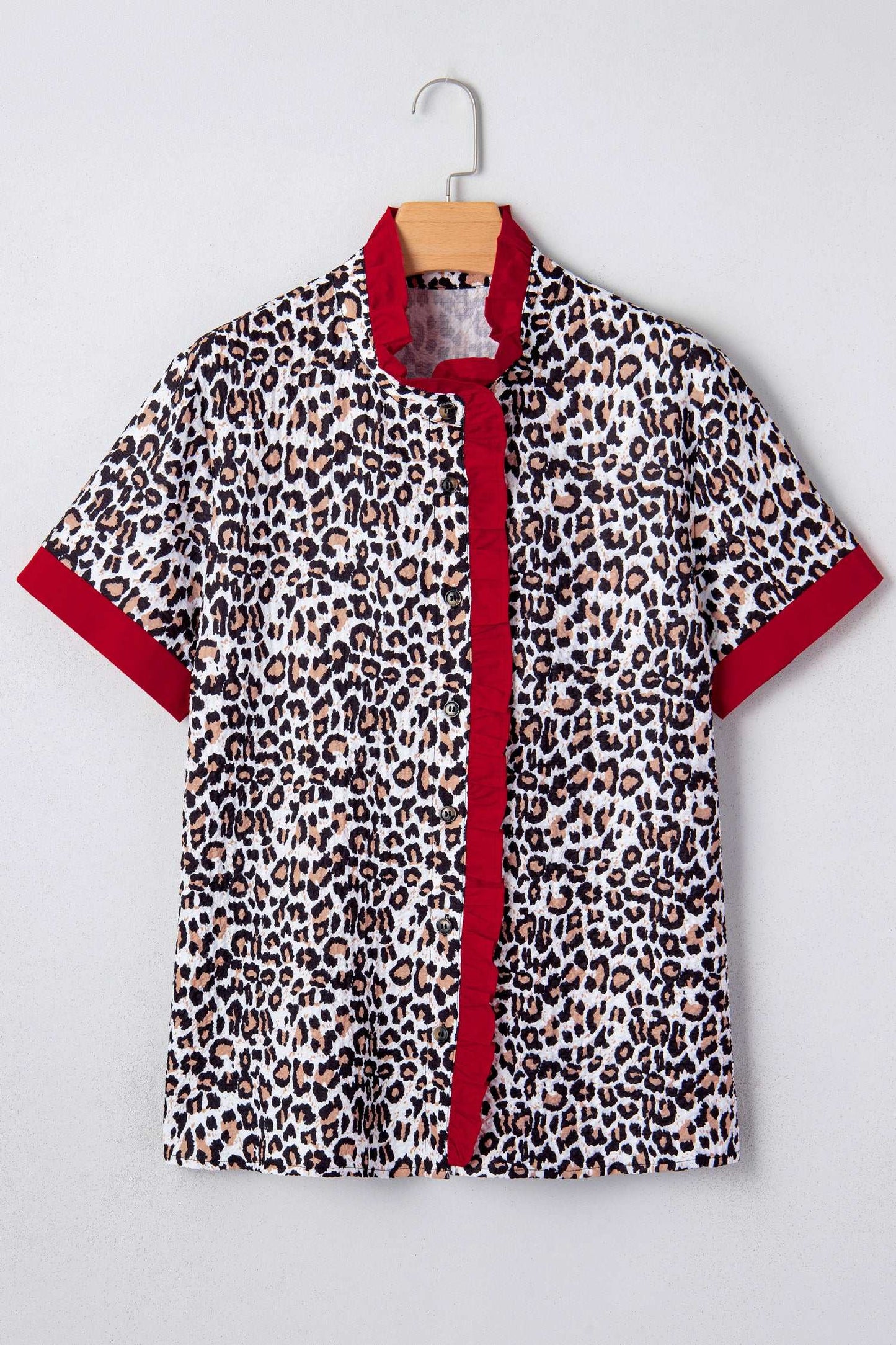 Laura Contrast Frilled Trimmed Shirt