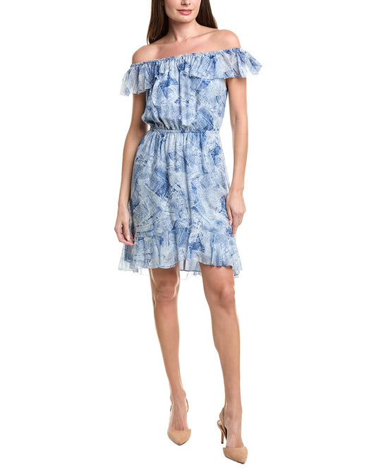BLUE MULTI DENIM PRINT-