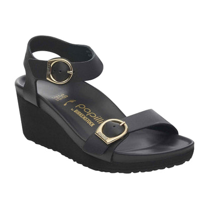 Birkenstock Soley Ring-Buckle Natural Leather Black
