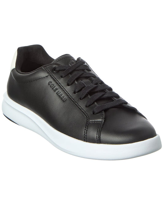 BLACK / WHITE LEATHER-
