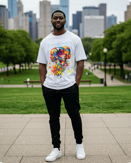 G West Colorful Spirits Oversized T-Shirt Mens