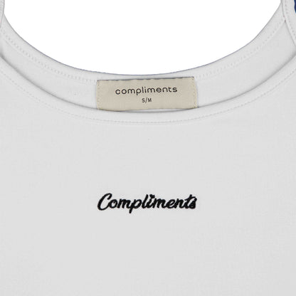 Compliments Basic Women's Tank White