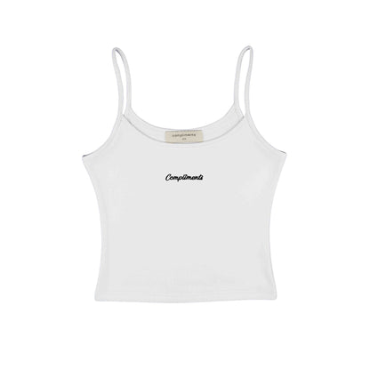 Compliments Basic Women's Tank White