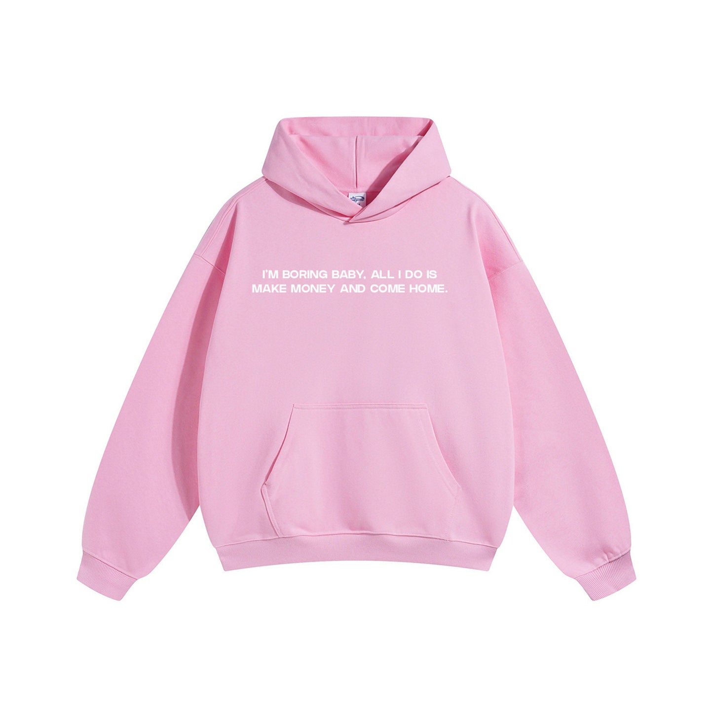 Compliments I'm Boring Baby Pink Hoodie