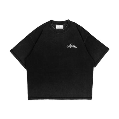 Compliments The Road Ends Black Vintage Tee