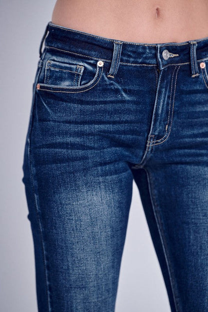 Mia Mid Rise Super Flare Jeans