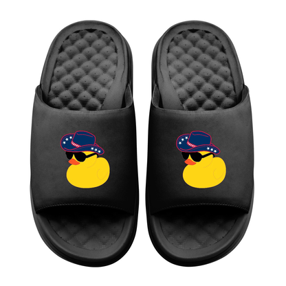 Rubber Duck Cowboy Motive Slide Sandals