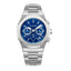 Silver Tone Blue