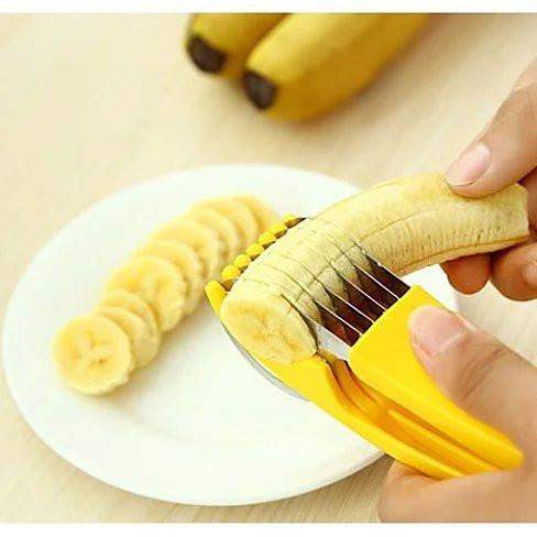 Vista Go Bananas over the Bite Size Banana Slicer - Yellow