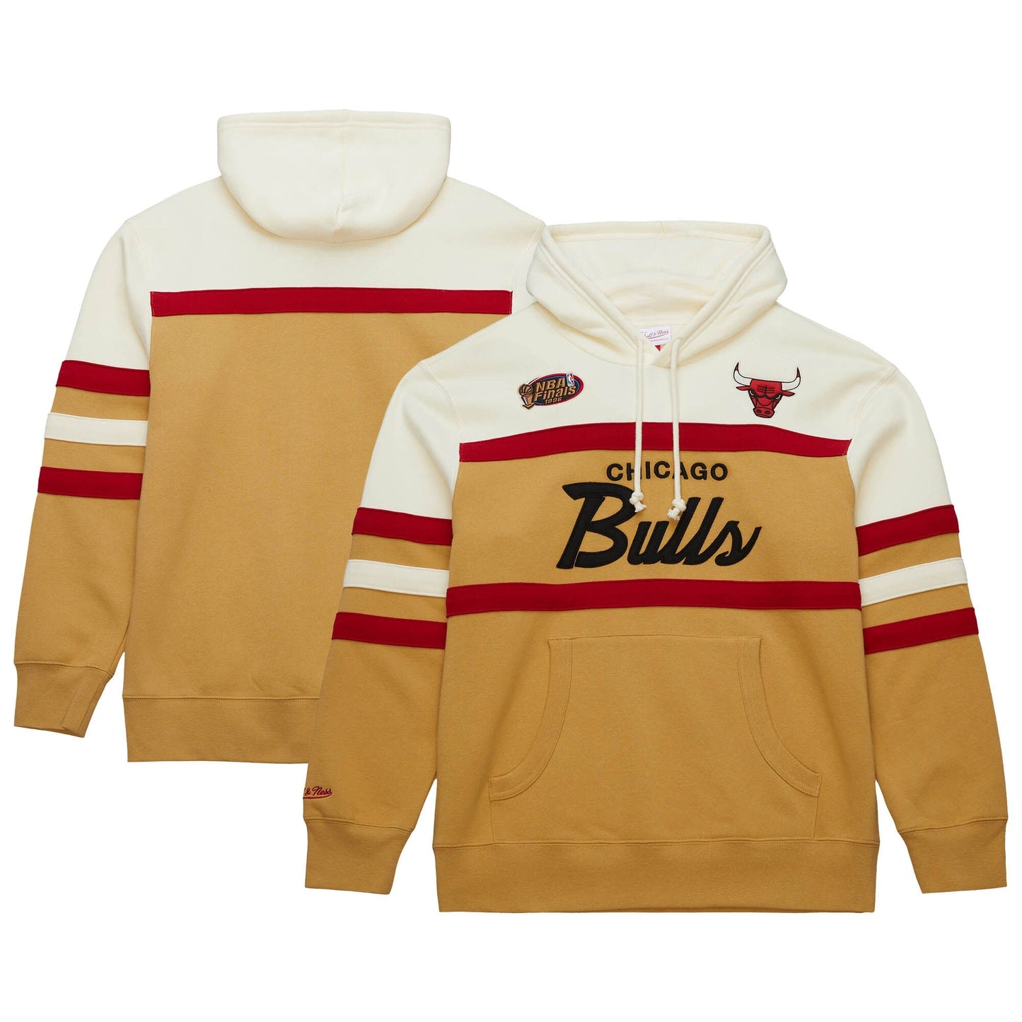 Men's Mitchell & Ness NBA Head Coach Hoodie Bulls