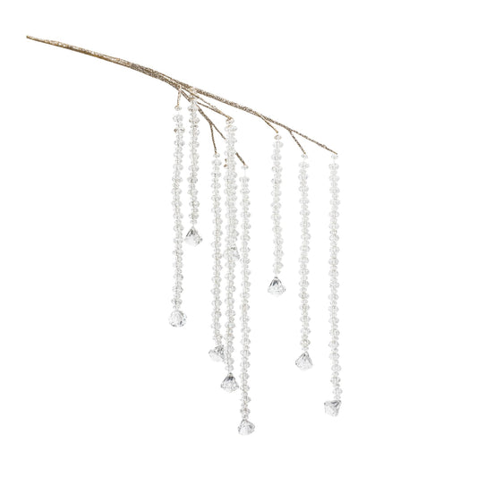 Melrose International Hanging Prism Branch (Set of 2)
