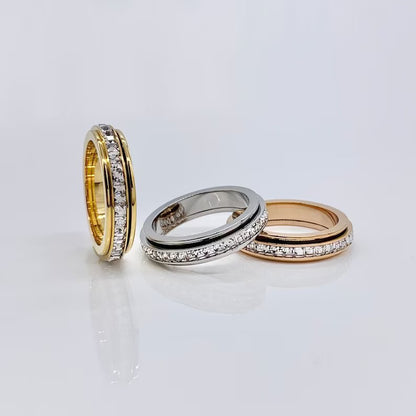 Mint & Lily Crystal Statement Spinning Fidget Ring
