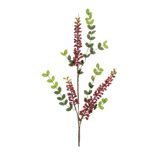 Melrose International Burgandy Berry Foliage Spray (Set of 6)