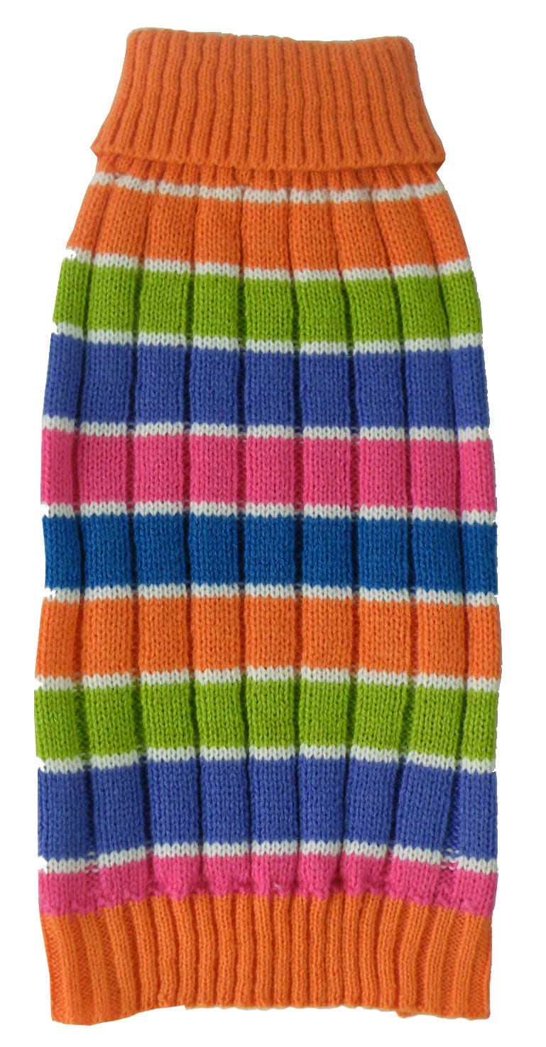 Orange, Green, Blue, Pink-