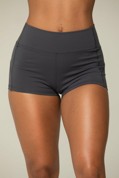 Sculpt Stretch Micro Shorts – High-Waisted Performance Booty Fit