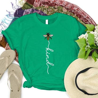 Inspirational Shirt – Bee Kind Script Tee
