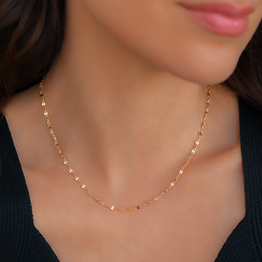 Mint & Lily Petal Chain Necklace