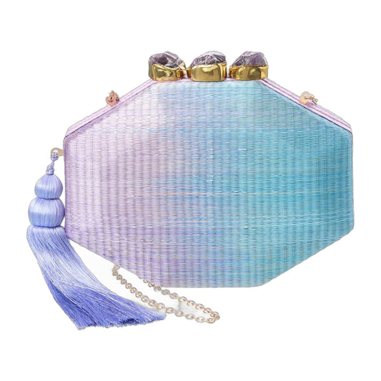 Rafé Sofia Straw Clutch