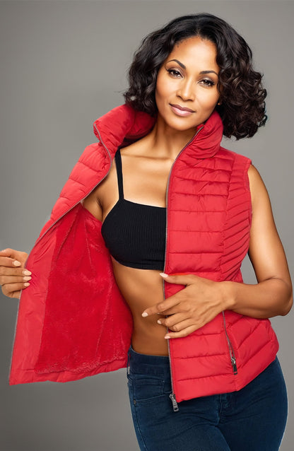 PuffTech Vest - Women's High Collar Quilted Vest