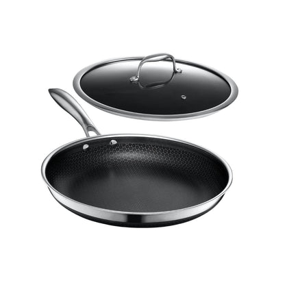 Hexclad 12" Hybrid Fry Pan with Lid