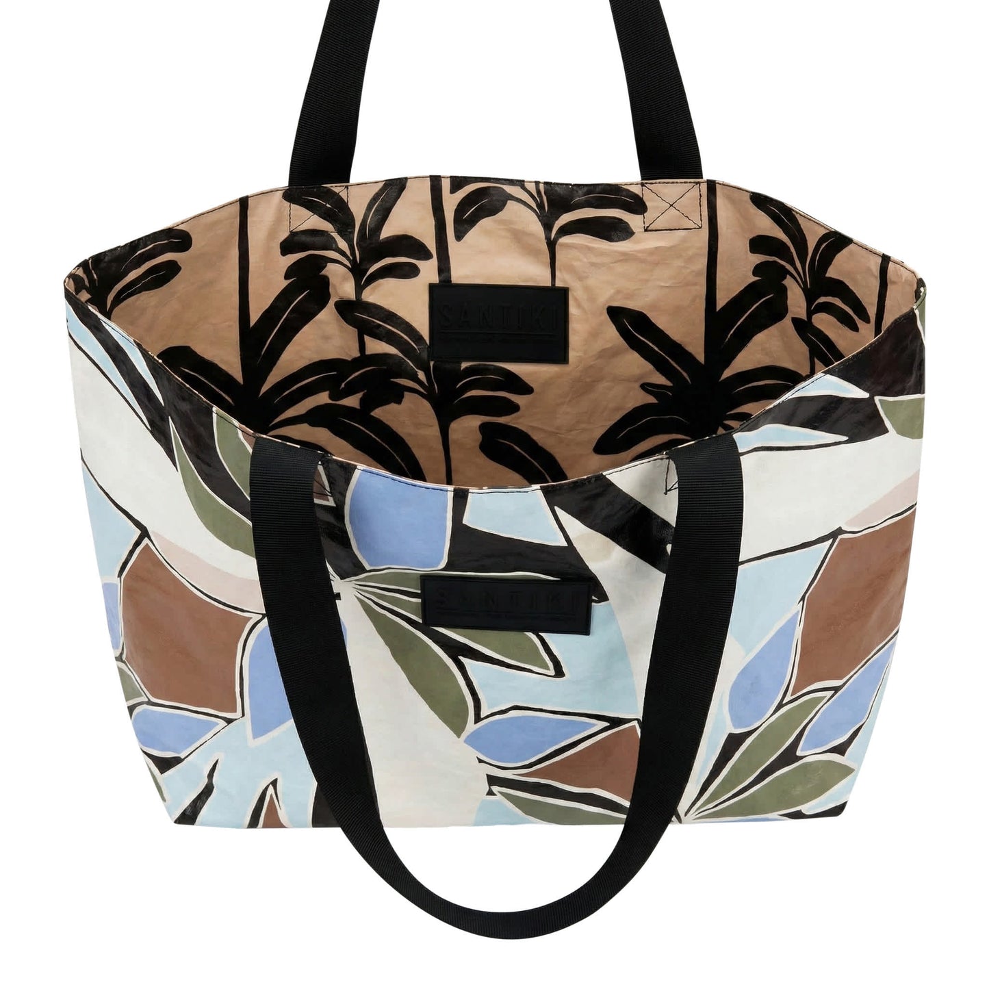 BLK TAN ABSTRACT-