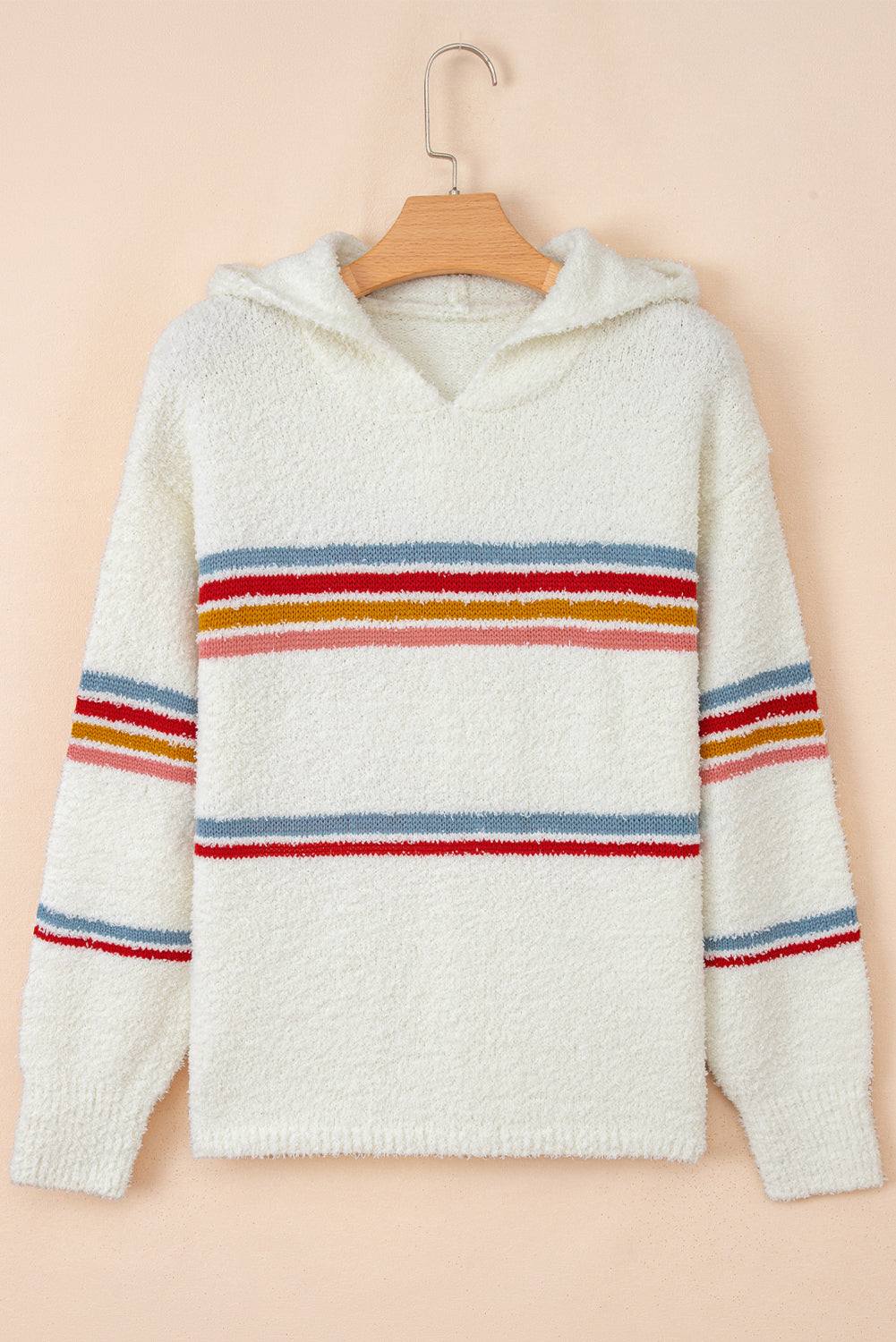 Lumikara Accent Hooded Popcorn Sweater
