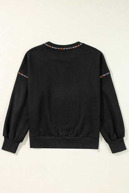 Threaded Pear Jordyn Rainbow Pullover Sweatshirt