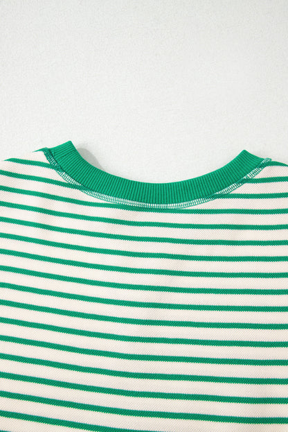 Threaded Pear Sol Ruffle Short Sleeve Top