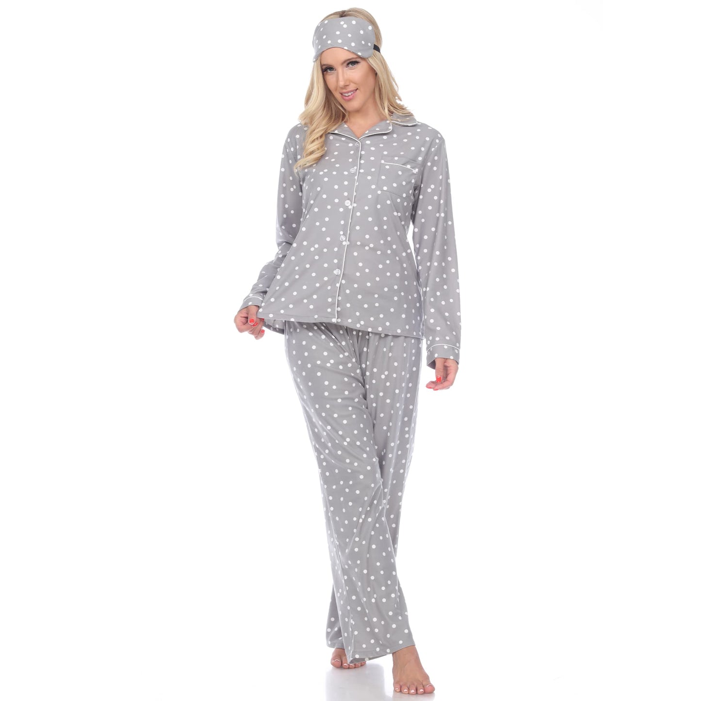 Grey Polka Dots-
