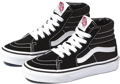 Vans UY Sk8 Hi VD5F6BT Trainers Kids' Sneakers — Black/White Leather High-Top