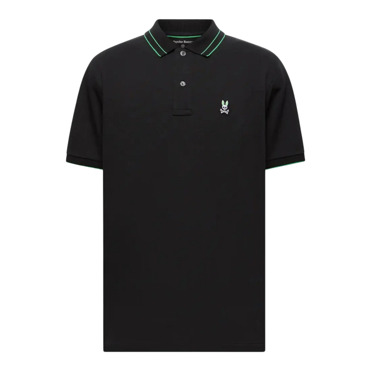 Psycho Bunny Rex Performance Pique Men's Polo — Black