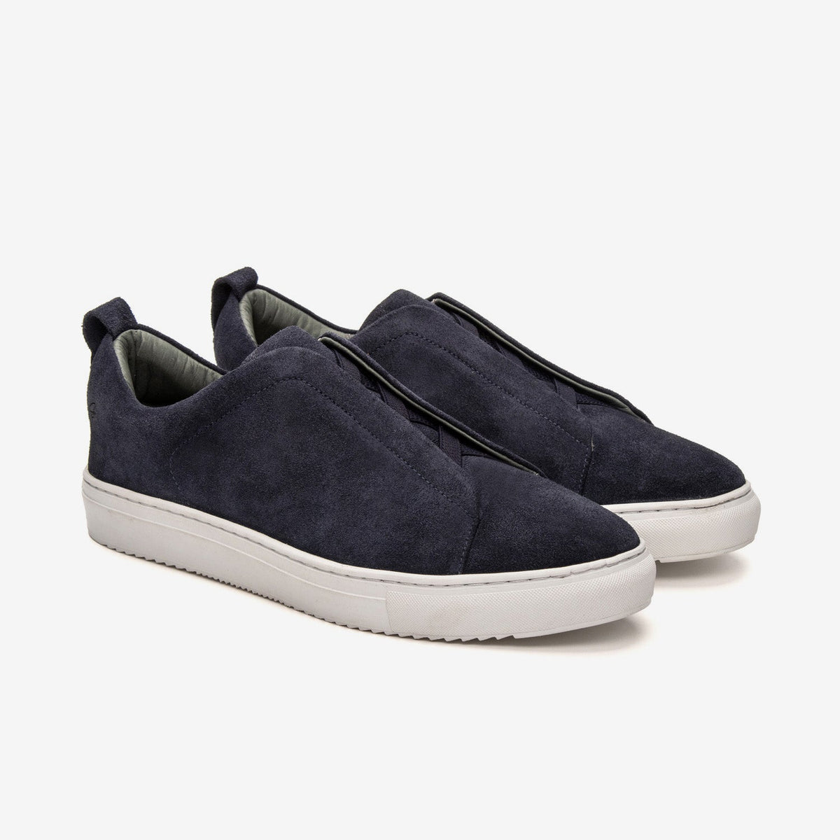 Navy Suede-