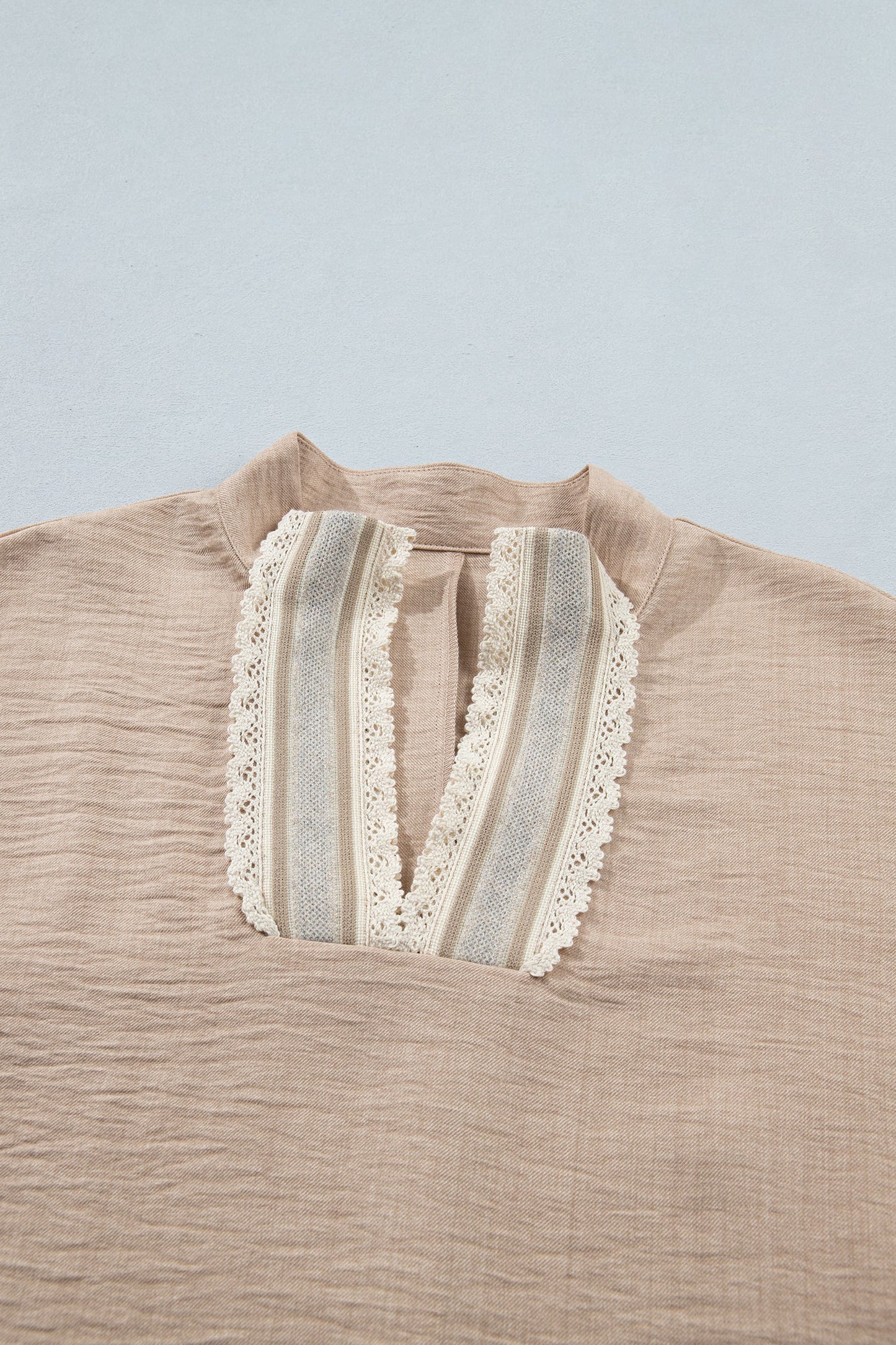 Threaded Pear Jessica Rolled Short Sleeve Blouse