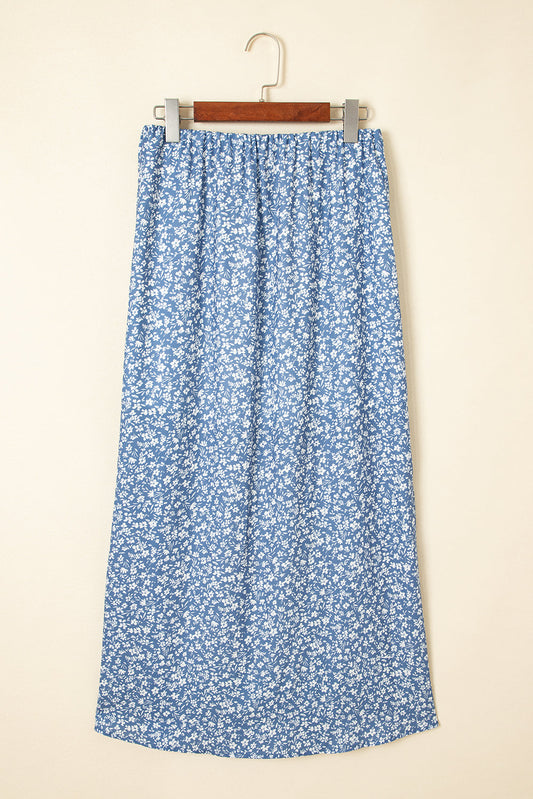 Threaded Pear Emilee High Waist Long Skirt