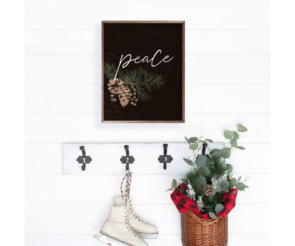 Kendrick Home Pinecone Peace Branch Black