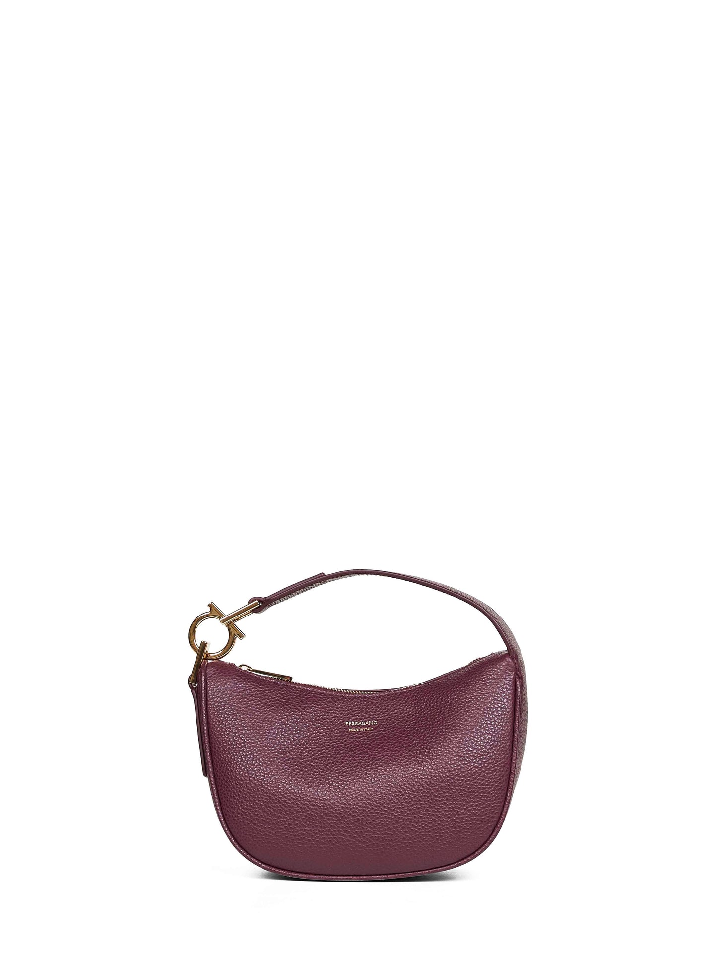Plum North-South Mini Hobo Top Handle Bag