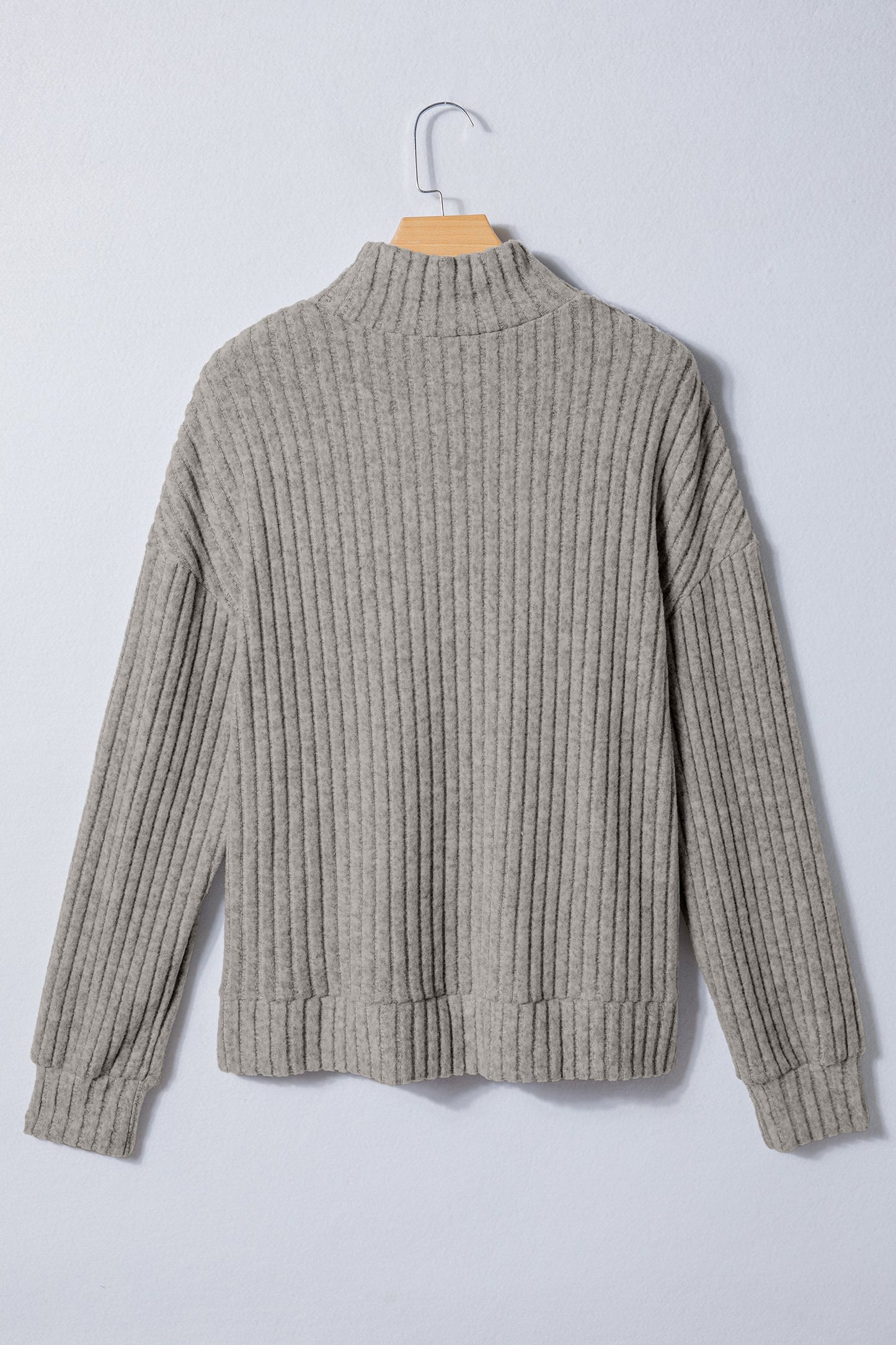 Threaded Pear Amira High Knitted Pullover Top