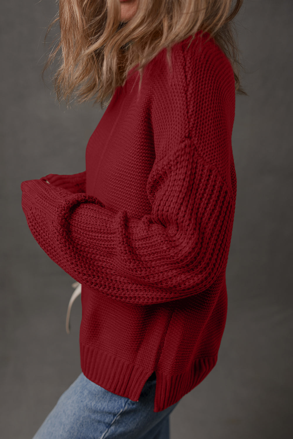 Threaded Pear Natalia Drop Shoulder Loose Sweater