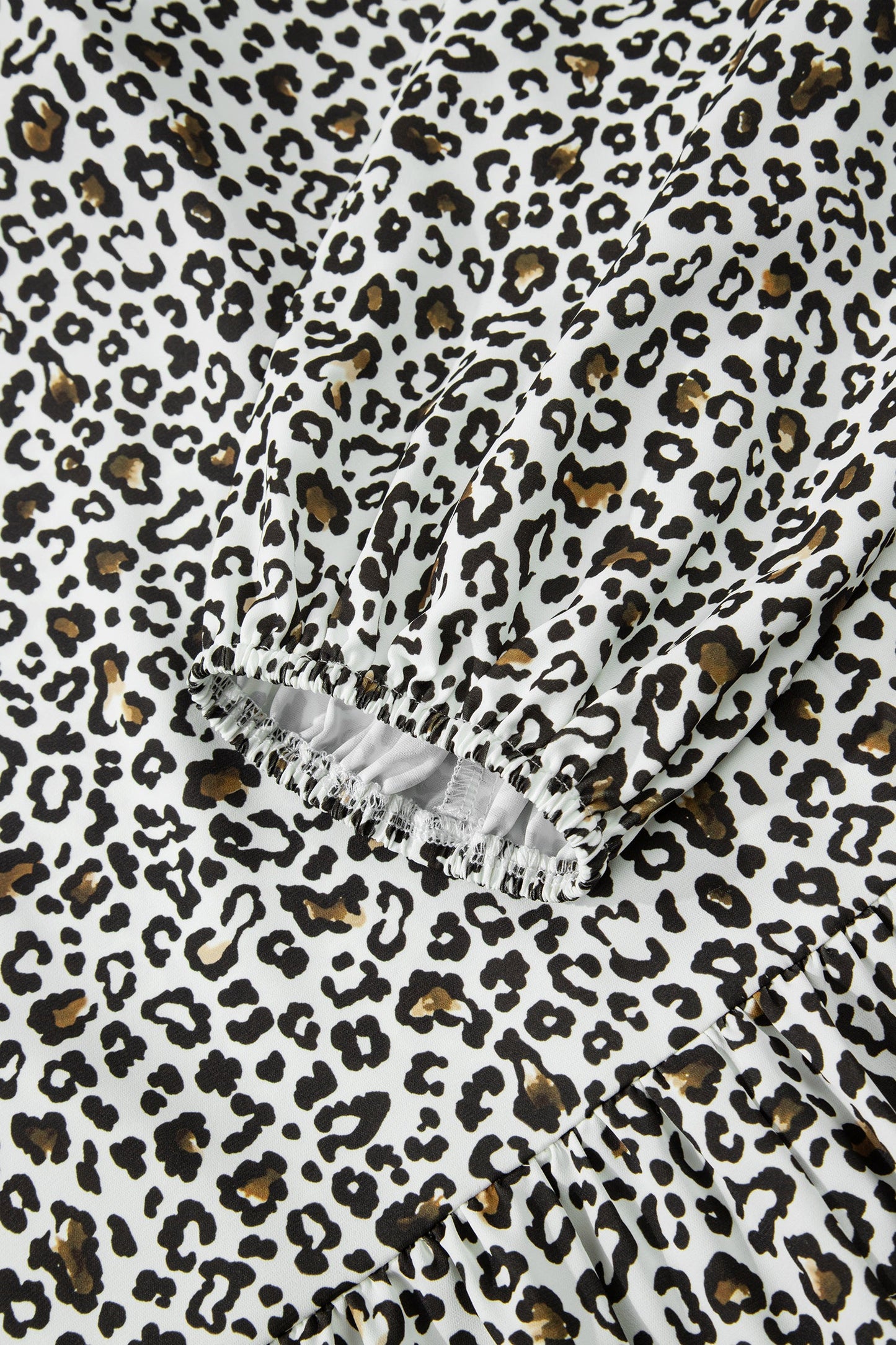 Threaded Pear Elsa Puff Sleeve Print PLUS Blouse