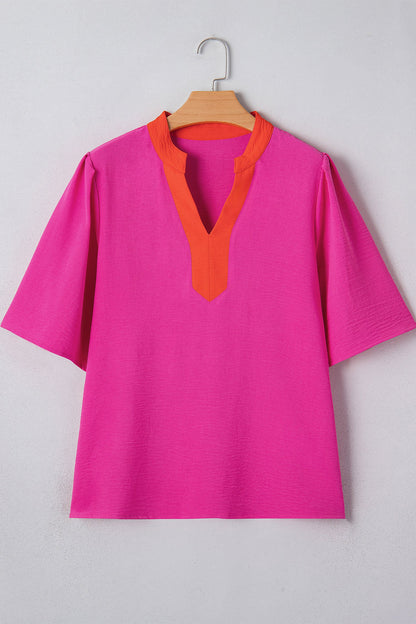 Threaded Pear Chelsea Wide Short Sleeve Top