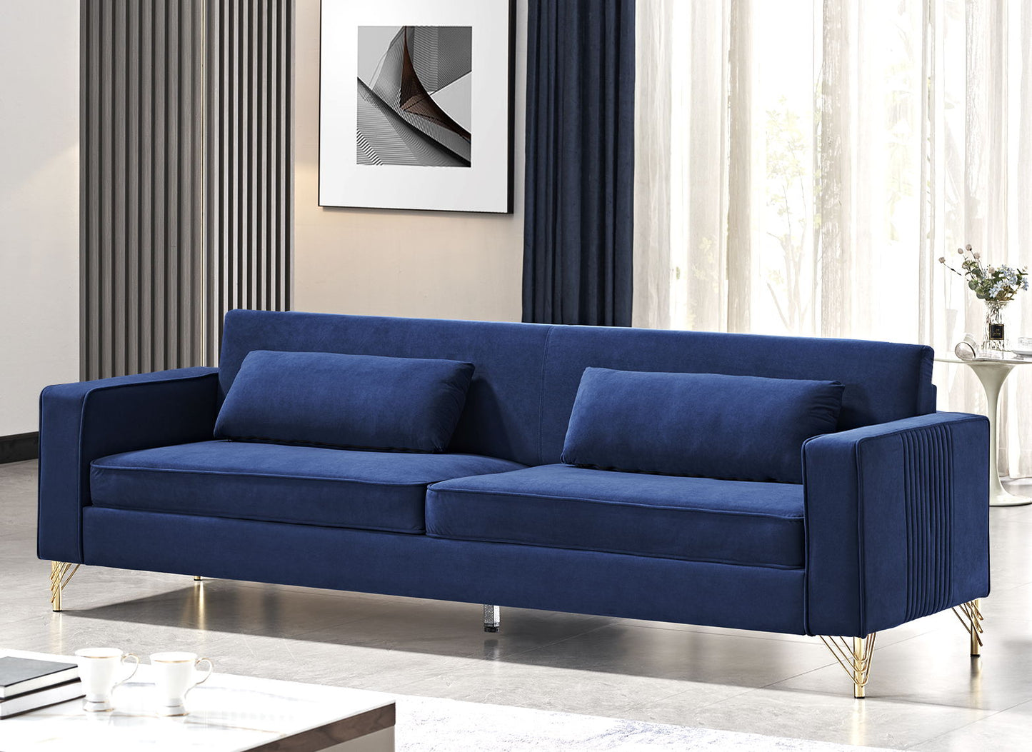Aesthetic 3 Seater Couch With Classic Modern Appeal and Luxurious Soft Comfort