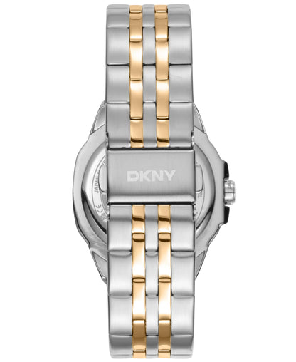 Dkny Women Watch, Two Tone Silver & Gold Color Case, Light Blue Dial, Two Tone Silver & Gold Color Metal Bracelet, 3 Hands, 5 Atm-2