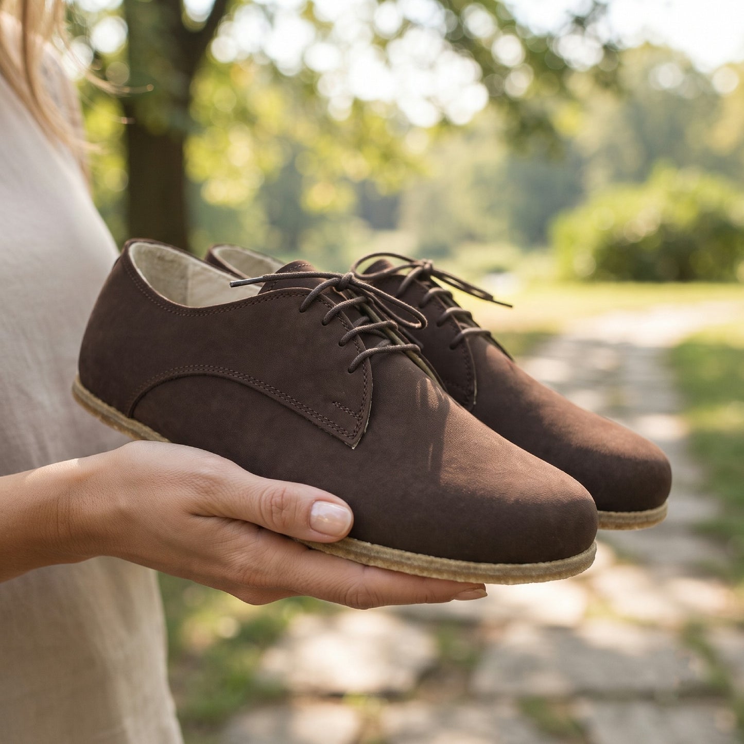 Dark brown-